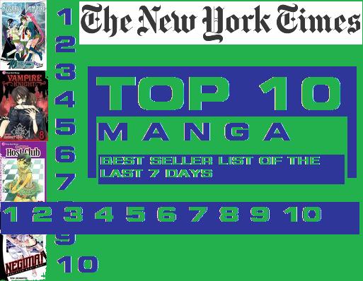 new york times best seller. New York Times#39; TOP 10 Manga